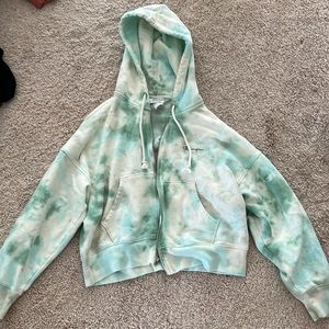 Tie dye champion zip up hoodie from Urban Outfitters